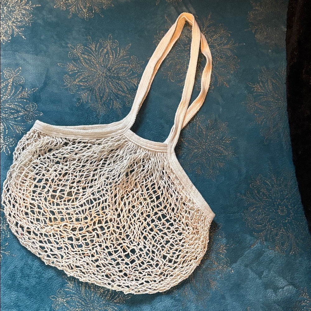 ECO BAGS Chic Mesh Crochet Tote Reuseable Market Shopping Boho Bag (1) NWOT